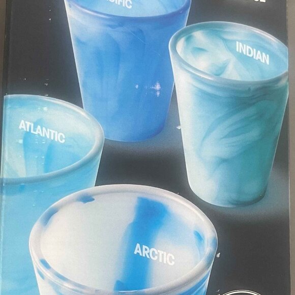 goSili reusable stackable silicone Ocean Cups set of 4 (20 oz.) - Picture 2 of 10